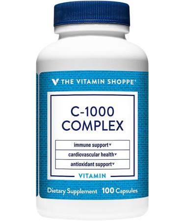 The Vitamin Shoppe C-1000 Complex 1 000MG Antioxidant That Supports Immune & Cardiovascular Health (100 Capsules) 100 Count (Pack of 1) - Buy Online on GoSupps.com