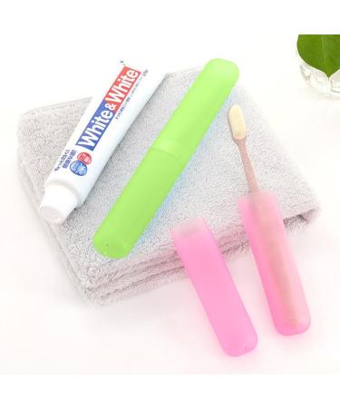 Ustnir Travel Toothbrush Case - 3 Pack Plastic Storage for Clean Brushes | Perfect for Traveling & Vacations - Buy Online on GoSupps.com