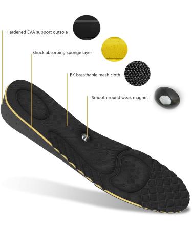 Buy Shock Absorbing Sports Insoles with Magnet Massage - Comfortable & Breathable Height Increase 4cm for Men & Women - International Shipping Available - Buy Online on GoSupps.com