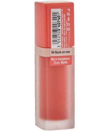 Bourjois Rouge Edition Souffle de Velvet Liquid Lipstick 4 Ravie En Rose Pink 7.7ml - Ravie en Rose 04 - Buy Online on GoSupps.com