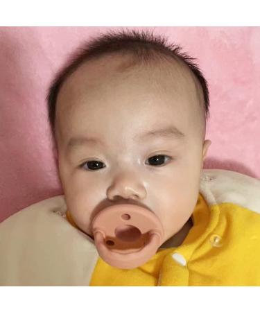 Soother Pacifier 4-Pack - Food Grade Silicone with Handle, 3 Holes for Added Safety, BPA Free (Sage x2 / Ether x2) - Buy Online on GoSupps.com