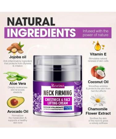 Collagen Face & Neck Firming Cream - Best Neck Tightening & Lifting Moisturizer for Sagging Skin | Day & Night Recovery - Buy Online on GoSupps.com