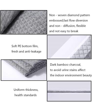 kathson Rabbit Pee Pads 50PCS - Disposable Cage Liners with Black Carbon Odor Control for Small Animals - Quick-Dry Surface for Bunny, Guinea Pig, Kitten, Hedgehog Training - Buy Online on GoSupps.com