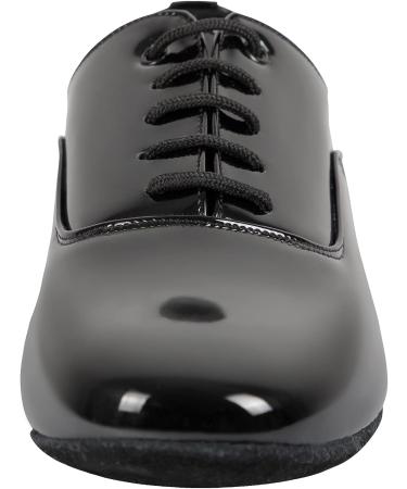 Linodes Men's 1 Leather Sole Latin Dance Shoes - Size 9, Black Patent - Buy Online on GoSupps.com