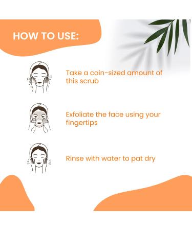 Nutriglow Advanced Organics Vitamin C Lightening Face Scrub - 100gm | Best Skin Brightening Exfoliator for Radiant Glow - International Shipping Available - Buy Online on GoSupps.com