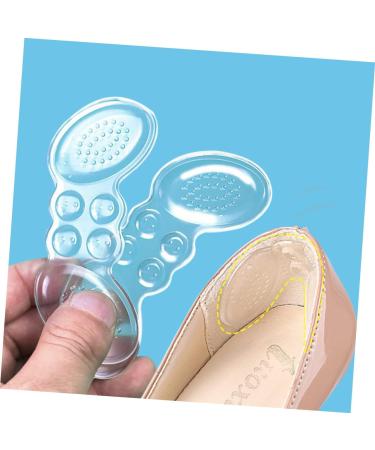 Mobestech Anti-Drop Heel Pad Stickers - 4 Pairs Transparent Soft Gel Sole Protectors for Thin Feet - Keep Your Heels Safe & Secure - Buy Online on GoSupps.com