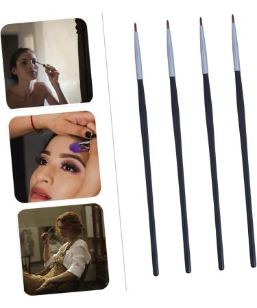 Healeved 4pcs Fine Eyeliner Brush Eyebrow Liner Brush Eyeshadow Cosmetic Eye Wand Lip Liner Fiber - Buy Online on GoSupps.com
