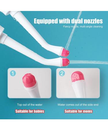 Virtcooy Portable Bidet Bottle - 500ml Travel & Camping Perineal Cleaner with Storage Bag - Ideal for Post-Partum & Personal Hygiene - Pink - Buy Online on GoSupps.com