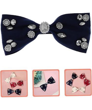 minkissy Ribbon rhinestone hair clip Bowknot Ponytail Holder ribbon bows hair clips Crystal Sparkling Bowknot Hair glitter bows hair clips Hair Bows bride Rhinestone issue card Glitter - Buy Online on GoSupps.com