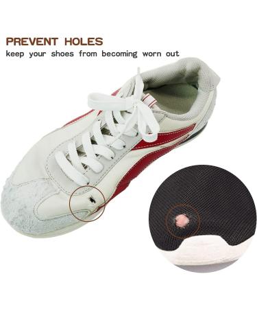Oluksk 8 Pairs Self-Adhesive Leather Heel Protection & Repair Patches - Black & White Heel Cushions for Shoes - Buy Online on GoSupps.com