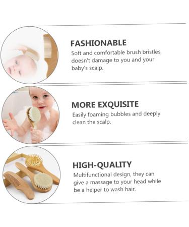 FOMIYES 3pcs Baby Bath Brush Set - Kid's Beauty & Exfoliating Kit with Shower Combs for Gentle Skin Care - Buy Online on GoSupps.com