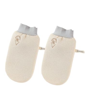 Healeved 2pcs Double Sided Bath Gloves Bath Mitt Body Wash Scrubber Bath Cloths for Adults Cleansing Back Scrubber Kids Bathing Tools Korean Scrub Mitt Bath Towels Exfoliating Shower Glove