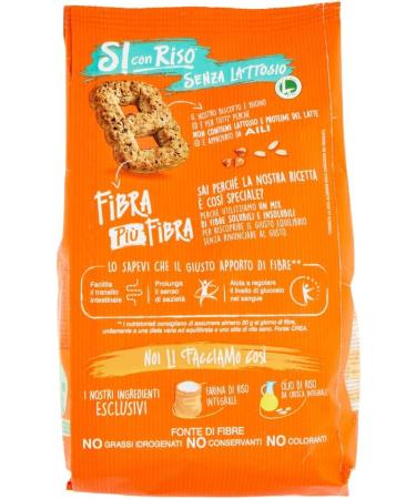  Italian Gourmet E.R. Riso Scotti Si with Rice Biscuit Whole Grain Biscuits 350g Lactose Free Palm Oil Free Milk Protein 3 Pack - Buy Online on GoSupps.com