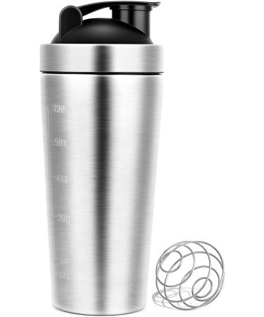 Shop Laoool Stainless Steel Protein Shaker 750ml | BPA-Free Classic Loop Shaker with Blender Ball for Fitness Yoga & Sports - International Shipping - Buy Online on GoSupps.com