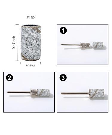 BNG E File Sanding Bands 80/120/180 Grit 210pcs Nail Drill Sanding Bands with Box - Nail Art Sanding Tape Set + 3/32 inch Nail Drill Bit - Buy Online on GoSupps.com