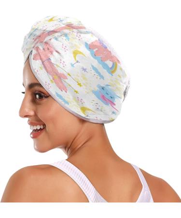 Sweet Llama Dry Hair Cap Set | 2-Piece Quick Drying Towels & Button Headband | Super Absorbent & Soft - Buy Online on GoSupps.com