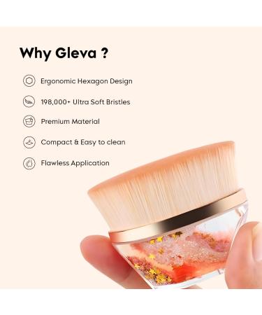 Buy Crystal Gold Kabuki Hexagon Foundation Makeup Brush - Perfect for Liquid Cream & Powder Cosmetics | International Shipping Available - Buy Online on GoSupps.com