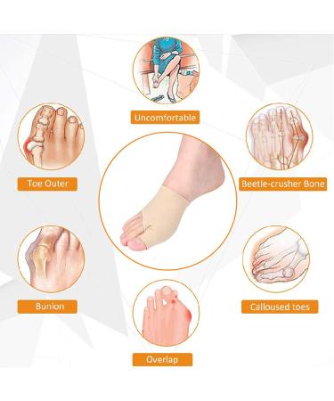 Soft Silicone Thumb Valgus Corrector - Breathable Elastic Support for Bunion Foot Care - Buy Online on GoSupps.com