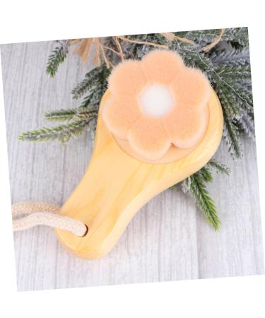 DOITOOL 1pc Face Brush Manual Face Cleansing Brush Face Wash Brush Face Scrubber for Women Facial Brush Manual Silicone Facial Cleaning Brush Bamboo Washbasin Soft Fur - Buy Online on GoSupps.com
