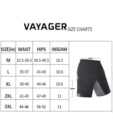 VAYAGER Men's Lightweight Hiking Cargo Shorts - Black, XX-Large - Buy Online on GoSupps.com