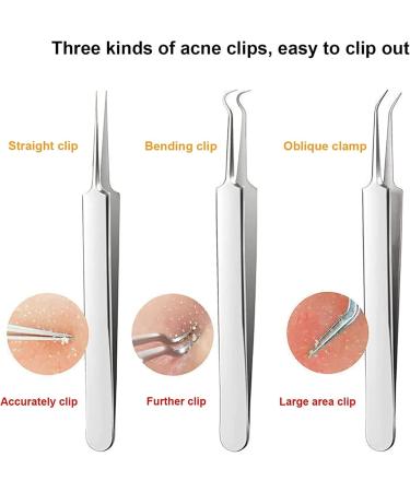 Blackhead Remover Stainless Steel Blackhead Acne Tool Kit Acne Comedone Extractor Kit Professional Comedone Extractor Tools for Removing Pimple Blackheads Zit on Face - Buy Online on GoSupps.com