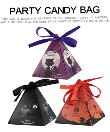 Cabilock 60 Pcs Halloween Box Trick or Treat Bags Treat Container Halloween+decorations Candy Box Korean - Buy Online on GoSupps.com