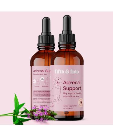 Dog Adrenal Support - Herbal Kidney & Cushings Treatment - 2 Fl Ounces - Buy Online on GoSupps.com