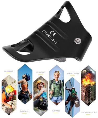 Nikou Chest Ascender - Climbing Croll Gear for 8-13mm Rope | Rappelling Equipment (Black) - International Shipping Available - Buy Online on GoSupps.com