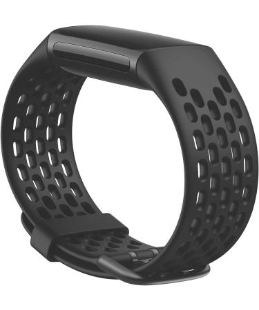 Fitbit Charge 5 Sport Accessory Band - Black, Large | Official Product - Buy Online on GoSupps.com