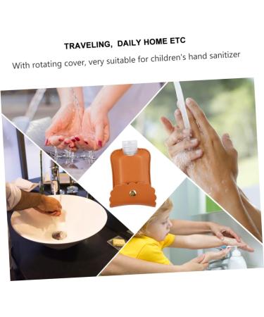 Didiseaon 4 Hand Wash Bottle with Keychain Key Fob Mini Hand Hand Lotion Squeezable Lotion Keychain Travel Container Travel Liquid Container Protective Bottle Cover - Buy Online on GoSupps.com