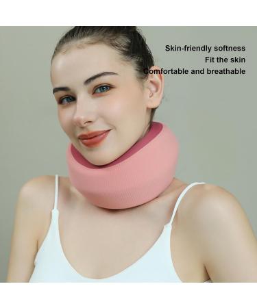 Soft Neck Brace Neck Brace & Elastic Supports - Keep Vertebrae Stable Comfort Neck Support Soft Neck Support Relieves Pressure in Spine Neck Support Brace for Home Pink - Buy Online on GoSupps.com