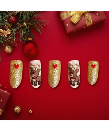 Shop Christmas False Fingernails - Self-Adhesive Artificial Nails | Full Coffin Tips for Women & Girls - Buy Online on GoSupps.com