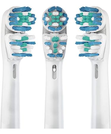 Oral-B Compatible Double Clean Replacement Toothbrush Heads - Fits Oralb Braun Electric Toothbrushes - Compatible with Oral B Pro, Sonic, Vitality - Pack of 4 - Buy Online on GoSupps.com