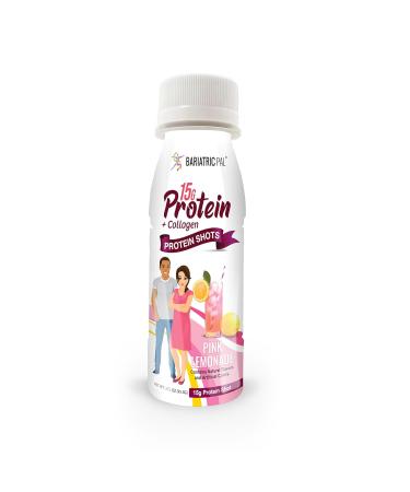 BariatricPal Ready-To-Drink 15g Whey Protein & Collagen Shots - Pink Lemonade (24 Bottles) - Buy Online on GoSupps.com