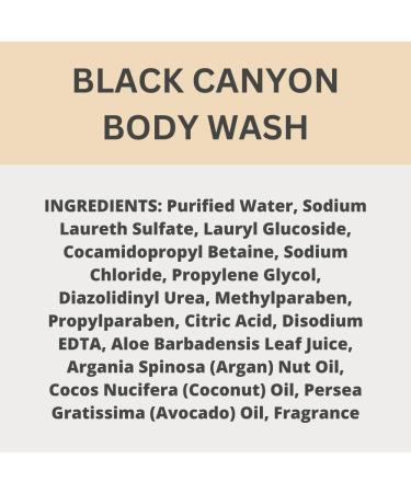 Black Canyon Tobacco Vanilla Scented Body Wash 16 Oz (2 Pack) - Buy Online on GoSupps.com