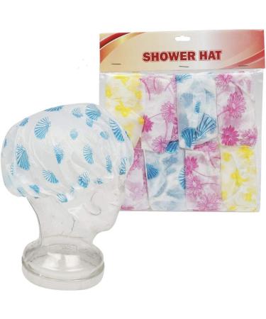 8 Pack Purple Shower Caps for Women - Waterproof Bath Hat with Elastic Band - Buy Online on GoSupps.com