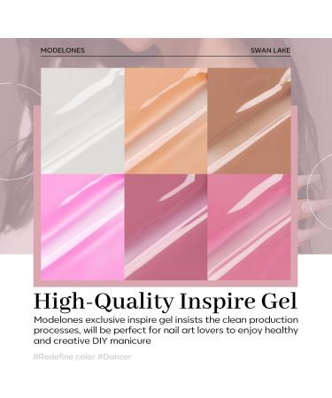 Modelones Gel Nail Polish Set 6 Colors Transparent Jelly Gel Polish Kit Sheer Pink Nude Milky White Nail Polish Gel Soak Off LED Gel Nail Kit DIY Nail Art Salon Manicure Gifts for Women Girls Jelly Nude - Buy Online on GoSupps.com