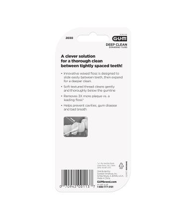 Expanding Dental Floss - Waxed Woven Floss for Tight Teeth - Unflavored - Effective Plaque Removal (2ct 3pk) - Buy Internationally - Buy Online on GoSupps.com