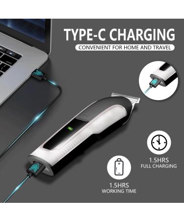 Vexloria Beard Trimmer Men Hair Clippers Men 3-in-1 Men's Grooming Kit with Nose and Ear Trimmer Detail Trimmer IPX6 Waterproof Professional Cordless Hair Clipper with 4 Limit Combs/Gray Black - Buy Online on GoSupps.com
