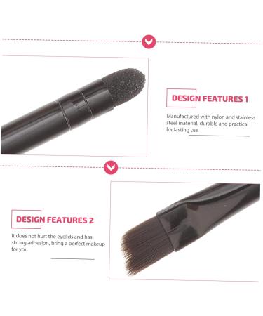 Gogogmee 10 Pcs Eye Shadow Brush Cosmetic Makeup Applicator Lip Applicator Brow Brush Stainless Steel Black - Buy Online on GoSupps.com