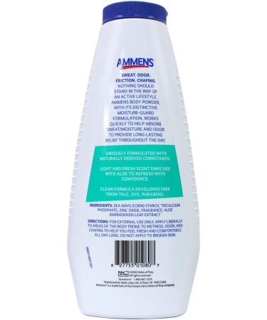 Ammens Medicated Powder Shower Fresh 11 oz (Pack of 2) - Buy Online on GoSupps.com