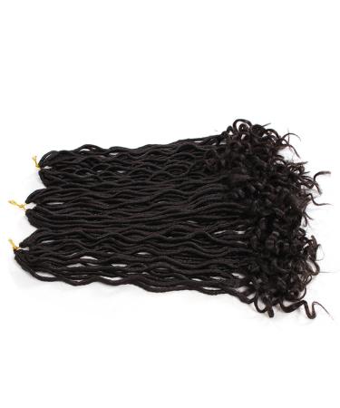 3 Packs 20 Inch Eunice Curly Faux Locs Crochet Hair - Dreadlocks & Goddess Braids (22 Roots/Pack) - Synthetic Hair for International Shipping - Buy Online on GoSupps.com