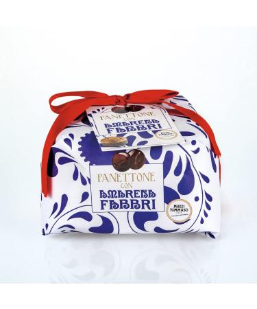 Amarena Fabbri Cherries Panettone by Muzzi, Made in Italy, 1.1 Pound