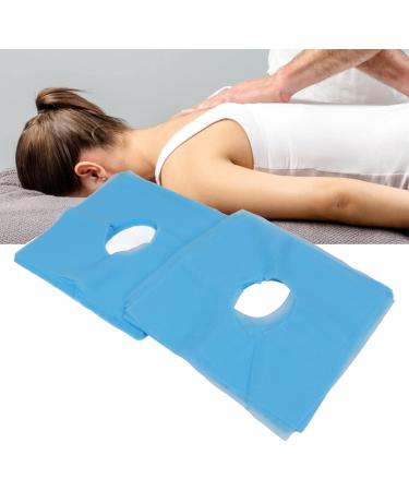 Ververt Touch Disposable Pillow Covers - 100 Pack Breathable & Water-Absorbent Facial Covers for Beauty Salons - Blue Hole Design - Buy Online on GoSupps.com