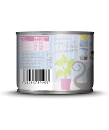 Mjamjam Premium Cat Food - Grain-Free Blanched Turkey & Salmon Sauce | 6 Pack (6 x 185g) - Extra Meat for Healthy Cats - Buy Online on GoSupps.com