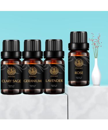 Aromatherapy Rose Essential Oil Set for Diffuser 7x10ml 100% Pure Chamomile Essential Oils Set for Humidifier - Pure Bergamot Clary Sage Jasmine Geranium Lavender Oils Set for Air Freshener - Buy Online on GoSupps.com
