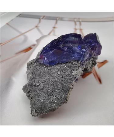 Natural Crystal Rough 32g Natural Polyhedral Tanzanite Blue Purple Fluorite Cluster Specimens Gem Level Stones and CrystalsCrystal Natural Luster - Buy Online on GoSupps.com