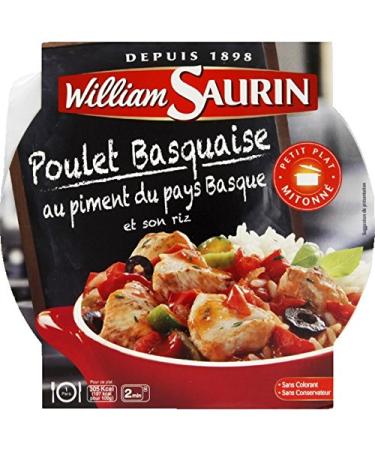 William Saurin Basque chicken with Espelette pepper and rice - 285g microwaveable plate