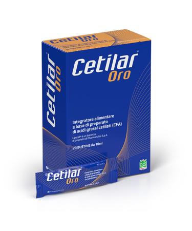 PHARMANUTRA Cetilar Gold Lipocet-based food supplement mixture of cetyl esters (CFA) 20 sachets Pharmanutra