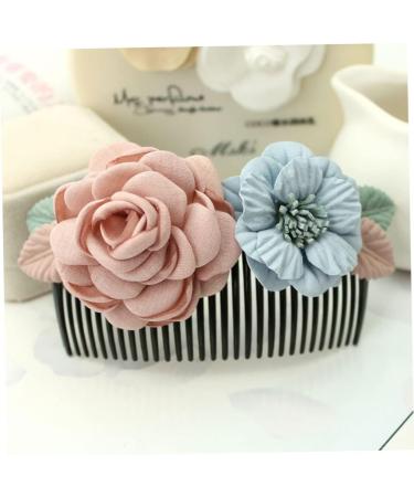 Housoutil Floral Hair Comb Flower Hairpin Jewelry Boxes Wooden Crafts Bridal Hair Jewels for Women Combs for Women Hair Accessories Tiara Women Hair Comb Headgear Korean Version Miss - Buy Online on GoSupps.com